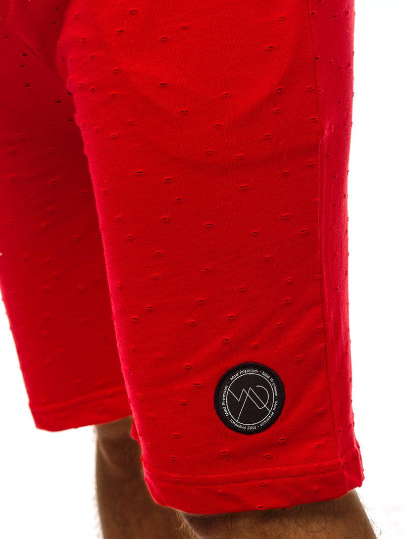 Pánské Krátké Kalhoty Červené OZONEE MAD/2923