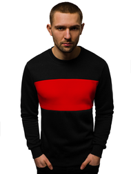 Pánská Mikina Černo-Červená OZONEE JS/2010