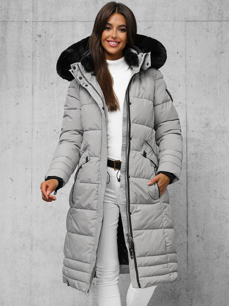 Dámská Bunda Šedé OZONEE O/W377