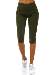 Dámské legíny Khaki OZONEE JS/1041/B7
