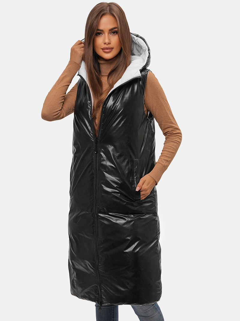 Dámská Vesta Oboustranná Bílá OZONEE JS/5M755/281