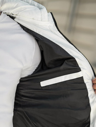 Pánská Zimní Bunda Černo-Bílá OZONEE JS/31M5083/281