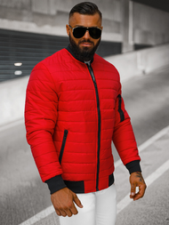 Pánská Bunda Červená OZONEE JS/MY02Z 