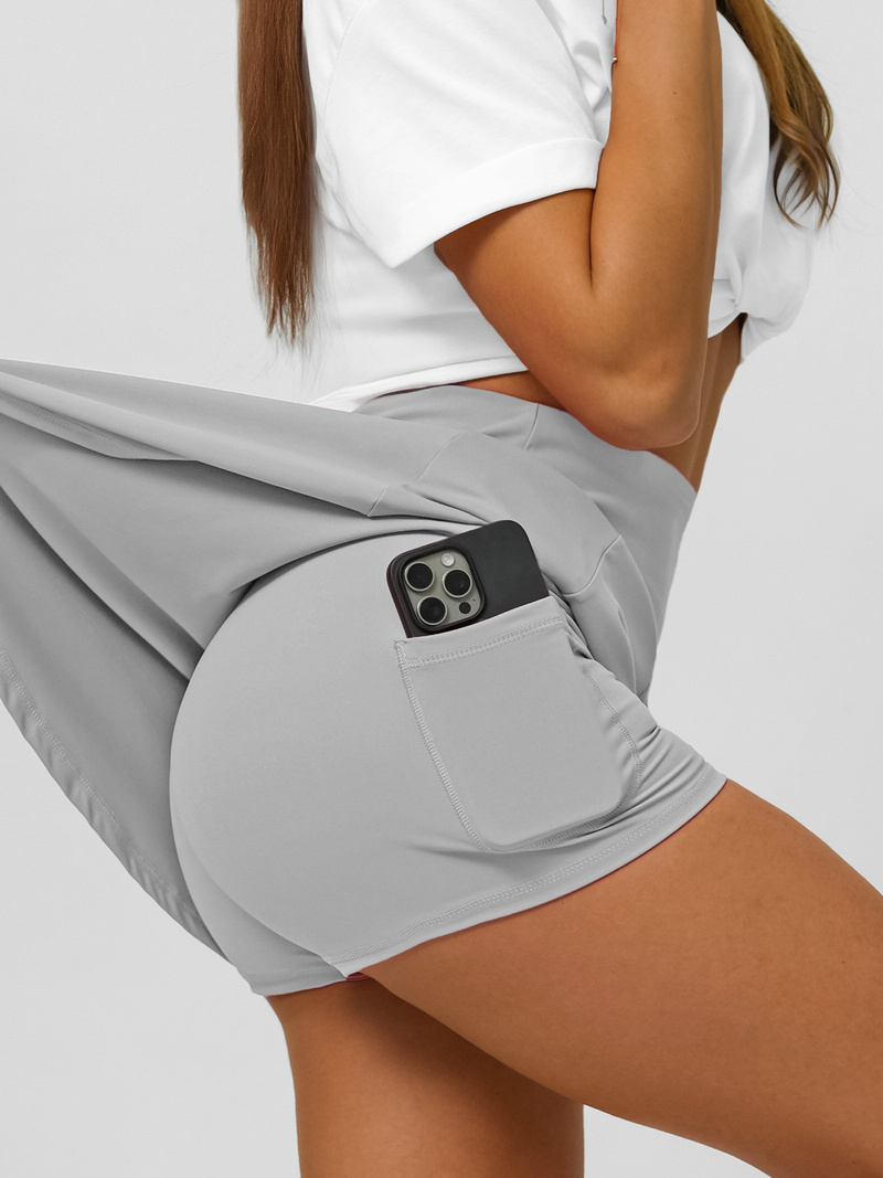 Sportovní sukně s legínami grafitová OZONEE JS/17K590/5