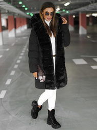 Dámská Bunda Černá OZONEE JS/5M3158/392Z