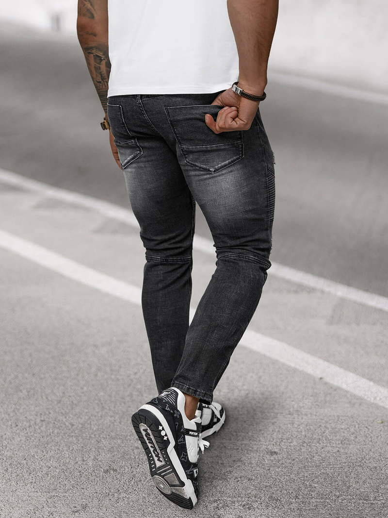 Pánské Džíny Černé OZONEE NB/MP0142N