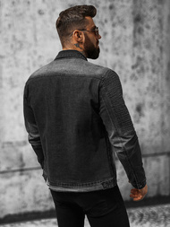 Pánská Džínová Bunda Černá OZONEE NB/MJ521N