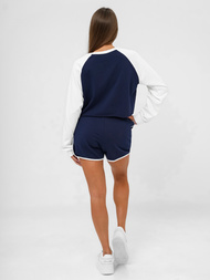 Dámská dvoudílná tepláková souprava námořnické modrá-bílé OZONEE JS/M58631AB