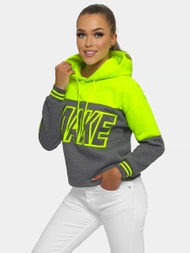 Dámská Mikina Zelené-Neon OZONEE JS/B26024