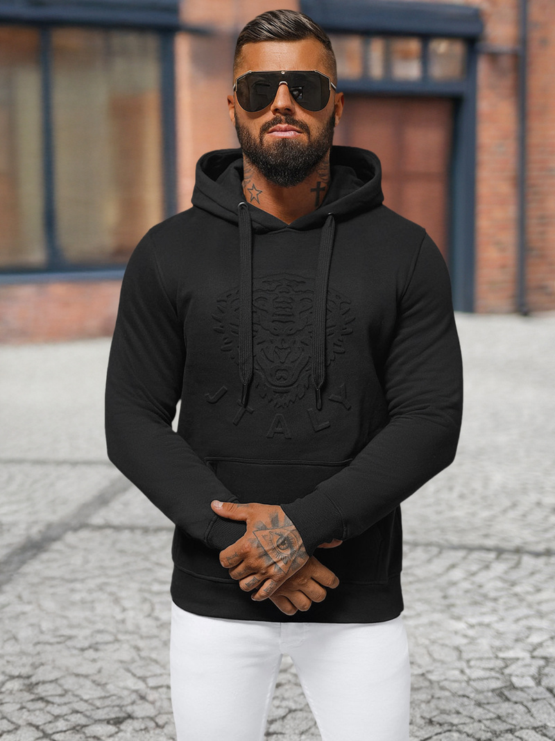 Pánská Mikina Černá OZONEE NB/MF2012