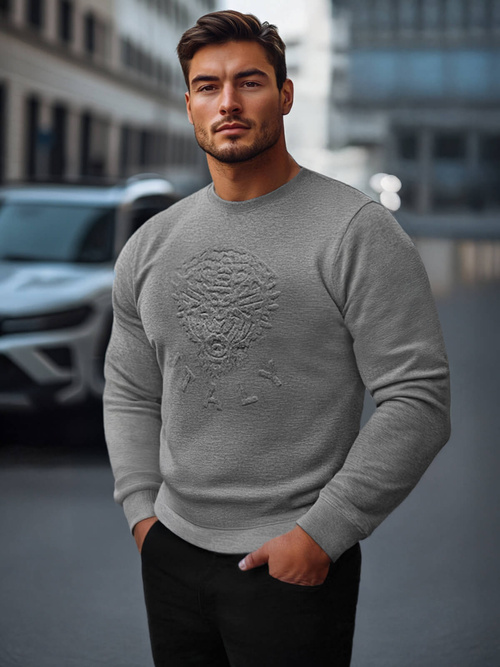 Pánská Mikina Grafitová OZONEE NB/MF2010