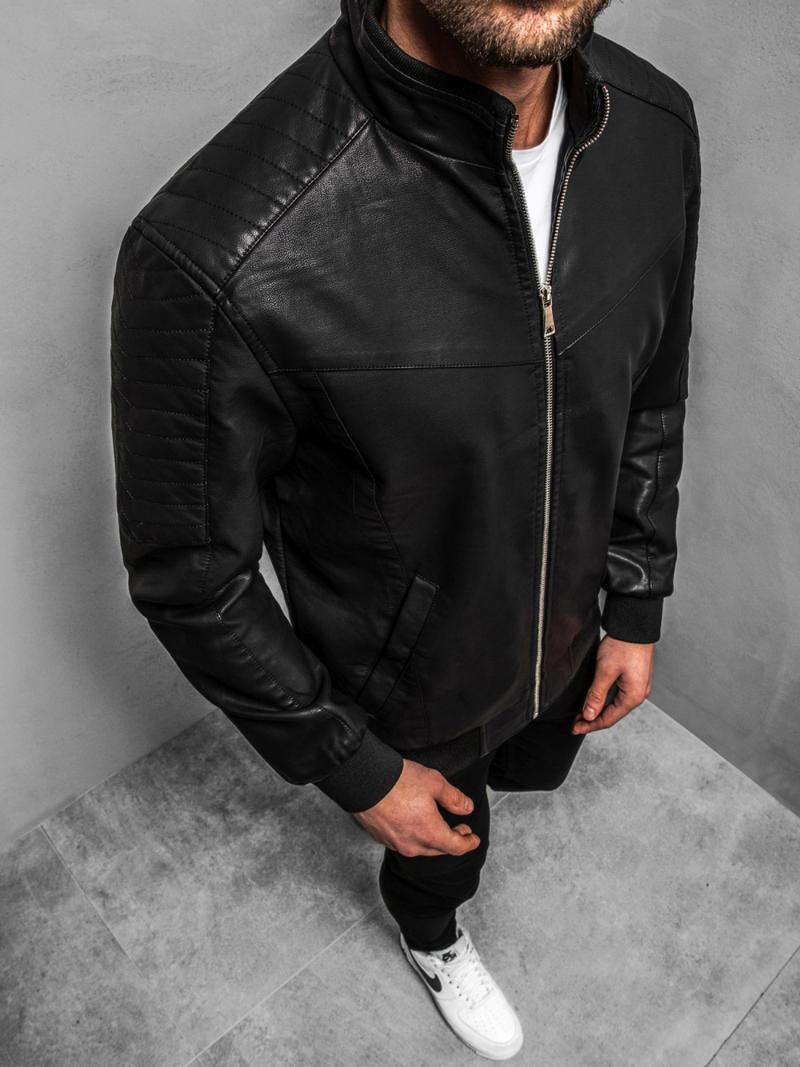 Pánská Bunda Černá OZONEE JB/JP1123Z