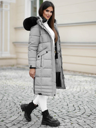 Dámská Bunda Šedé OZONEE O/W377Z