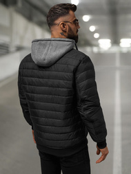 Pánská Bunda Černá OZONEE JS/8M985/392