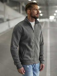 Pánská Mikina Tmavě-Šedá OZONEE JS/2002Z