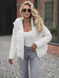 Dámská Bunda Bílá OZONEE JS/5M3336/281Z