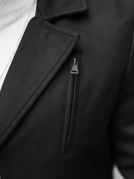 Pánský Kabát Černý OZONEE JS/79M3127Z