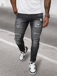 Pánské Džíny Černé OZONEE NB/MP0142N