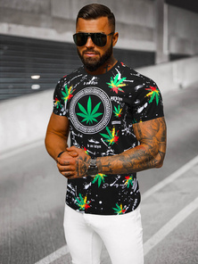 Pánské Tričko Černé OZONEE O/T131/3