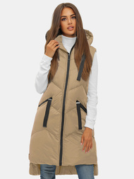 Dámská Vesta Béžová OZONEE JS/M788/62