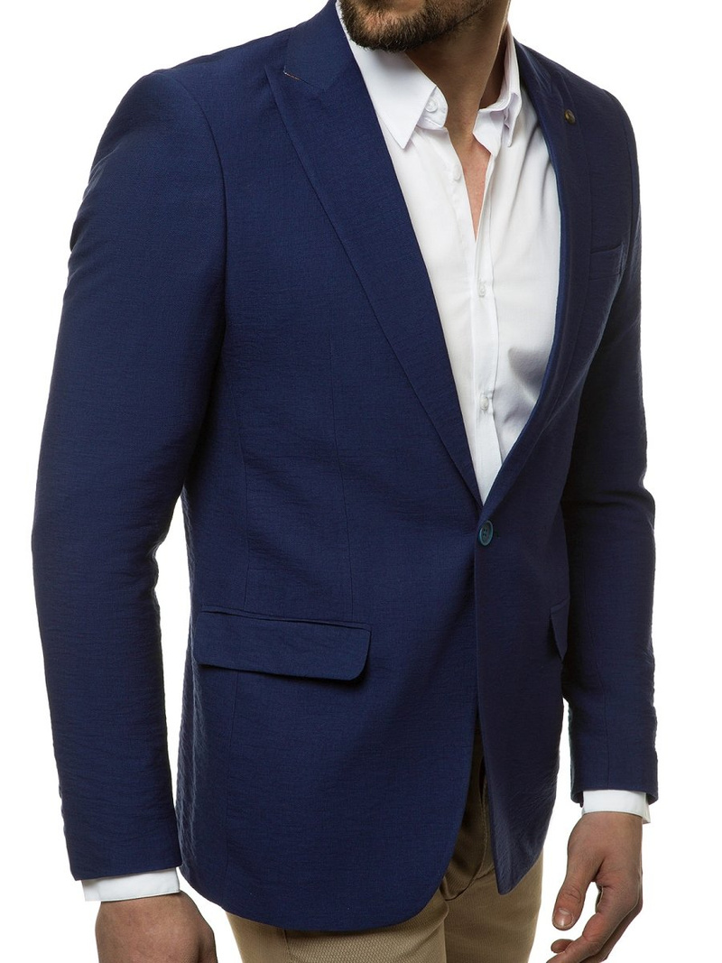 Pánské Sako Námořnická Modřá OZONEE H/878