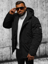 Pánská Zimní Bunda Černá OZONEE JS/5M718/392