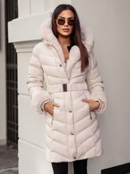 Dámská Bunda Ecru OZONEE JS/5M3156/254Z