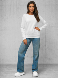 Dámská Mikina Bílá OZONEE JS/W01Z