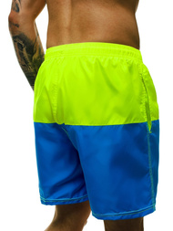 Pánské koupací šortky žlutá modrá OZONEE JS/YW02059
