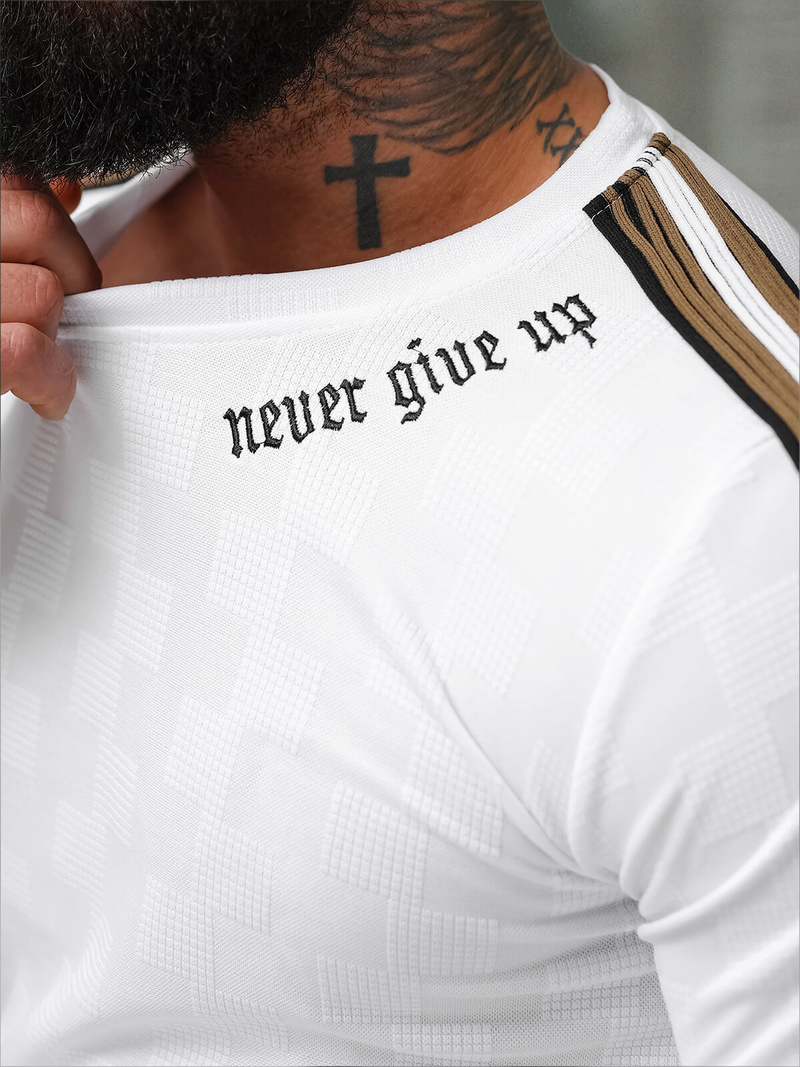 Pánské Tričko Bílé OZONEE O/QS11621