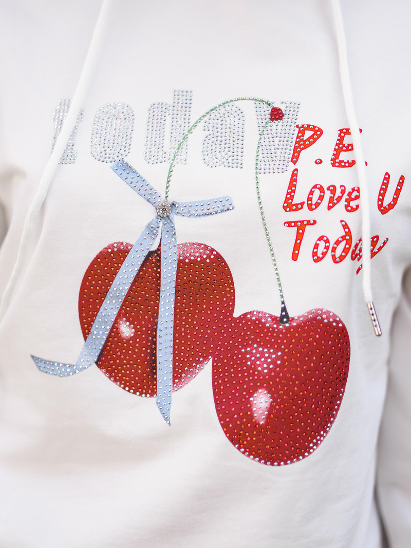 Dámská Mikina Bílá OZONEE JS/8B856/1