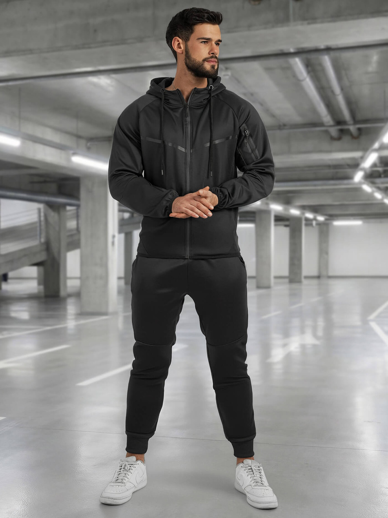 Pánská Tepláková Souprava Černá OZONEE JS/8C1966/3