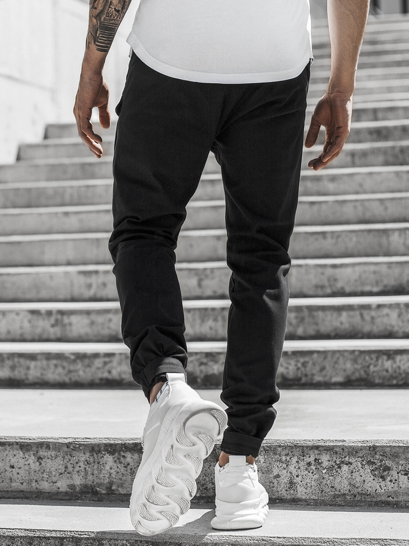 Pánské Kalhoty Jogger Černé OZONEE G/11144