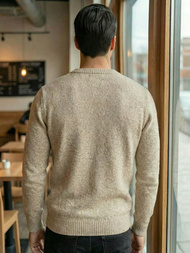 Pánský Svetr Béžový OZONEE JS/59B3607/155