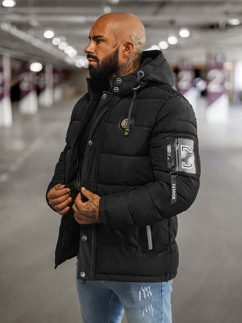 Pánská Bunda Černá OZONEE JS/57M7503/392