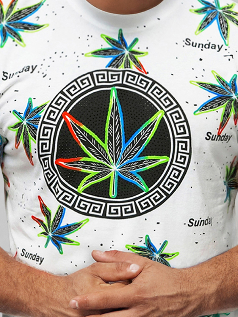 Pánské Tričko Bílé OZONEE O/T136/1Z