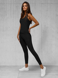 Dámská dvoudílná tepláková souprava černý OZONEE JS/YW88037/1Z