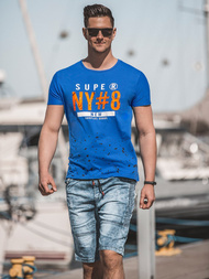 Pánské džínové kraťasy Modré OZONEE RF/HY319