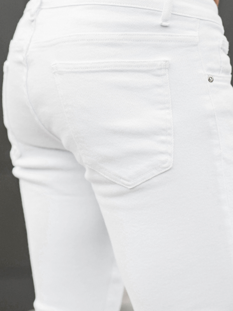 Pánské Džíny Bílé OZONEE DR/2062