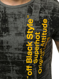 Pánské Tričko Grafitové OZONEE JS/SS10920Z