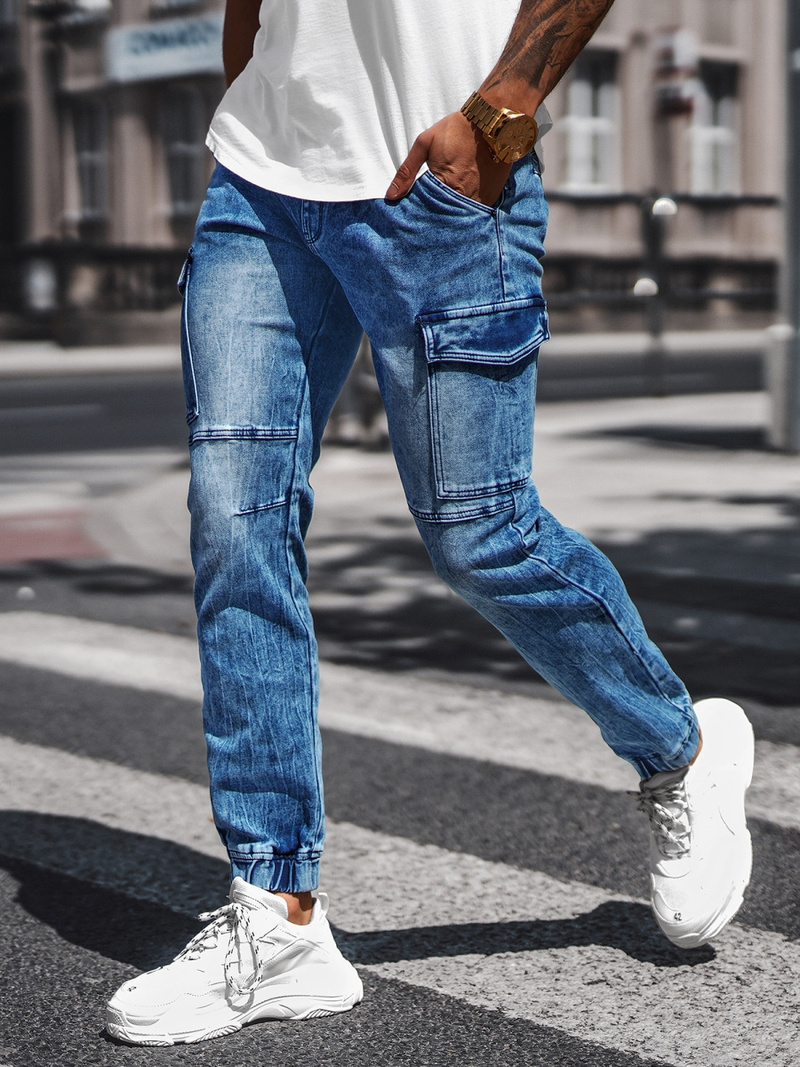 Pánské Džíny Jogger Modré OZONEE NB/MP0058B