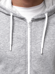 Pánská Mikina Šedé OZONEE A/1009Z