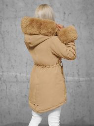 Dámská Zimní Bunda Béžová OZONEE JS/16M9062/62Z