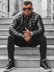 Pánská Bunda Černá OZONEE O/9025Z