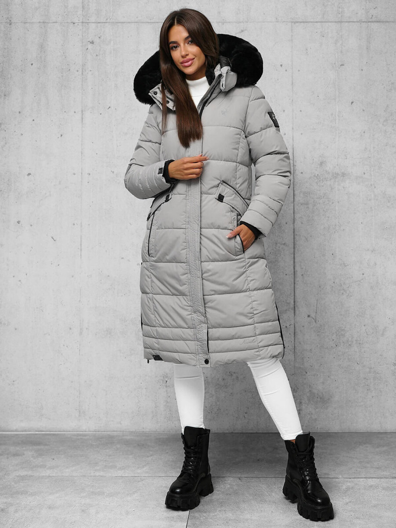 Dámská Bunda Šedé OZONEE O/W377