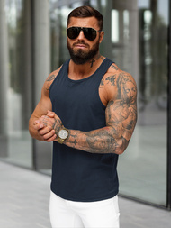 Pánské Tílko Námořnická Modřá OZONEE JS/99002Z