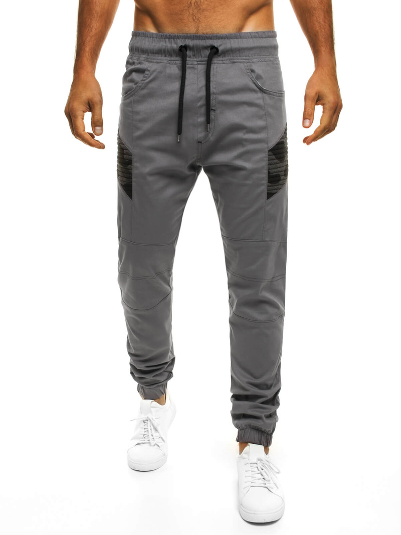 Pánské Kalhoty Jogger Šedé OZONEE A/706