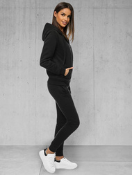 Dámská dvoudílná tepláková souprava Černý OZONEE JS/CKW03