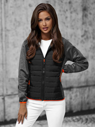 Dámská Bunda Černá OZONEE JS/8M913/392