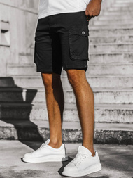 Pánské džínové kraťasy Černé OZONEE JS/HH5011